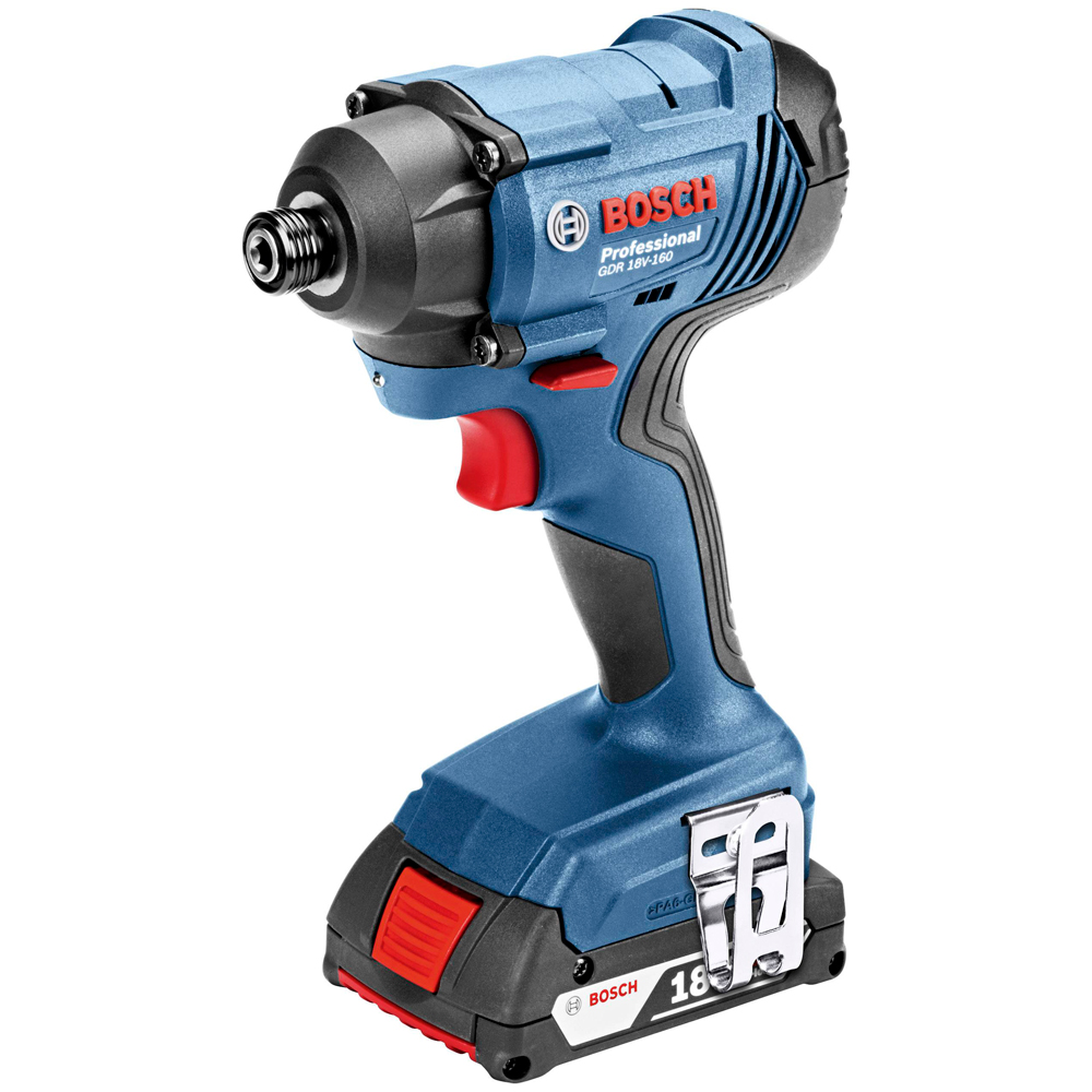 Аккумуляторный ударный гайковерт Bosch GDR 18V-160 2x3.0Ah, 06019G5120 photo 1 Аккумуляторный ударный гайковерт Bosch GDR 18V-160 2x3.0Ah, 06019G5120 photo 1