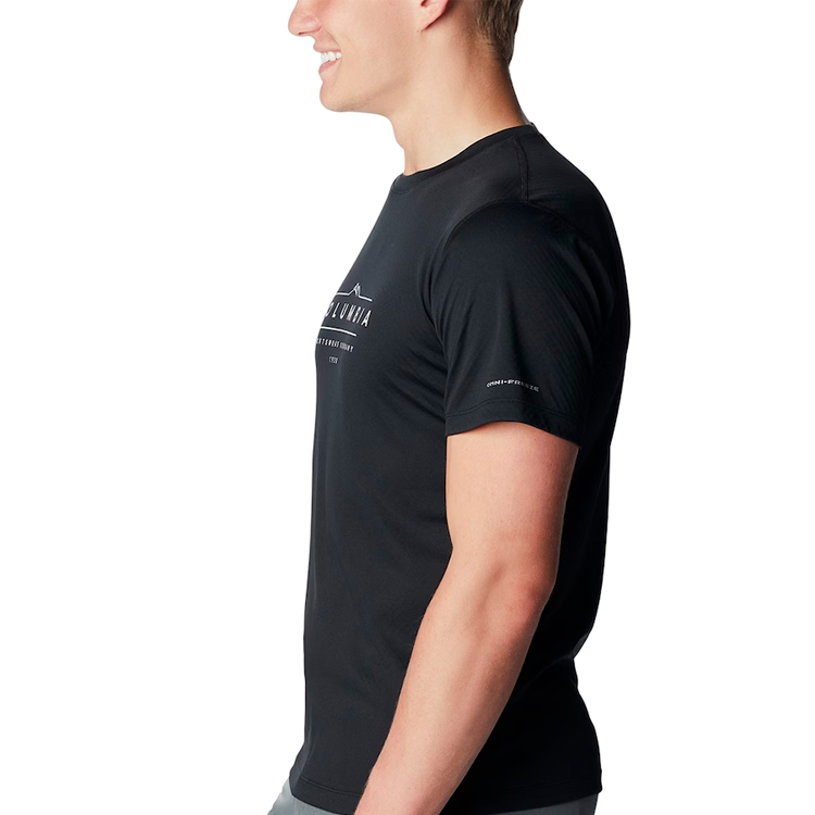 Tricou bărbătesc Columbia Zero Rules Short Sleeve Graphic Shirt S Negru photo 4