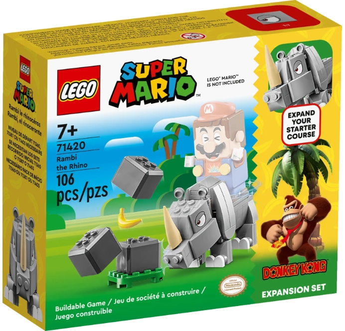 Конструктор Lego Super Mario Rambi the Rhino Expansion Set V29 71420  от 7+ лет photo 1