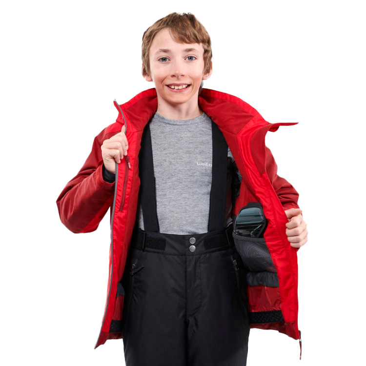 Куртка Wedze SKI-P JKT 500 BOY 151-162 Красный Мужской photo 4
