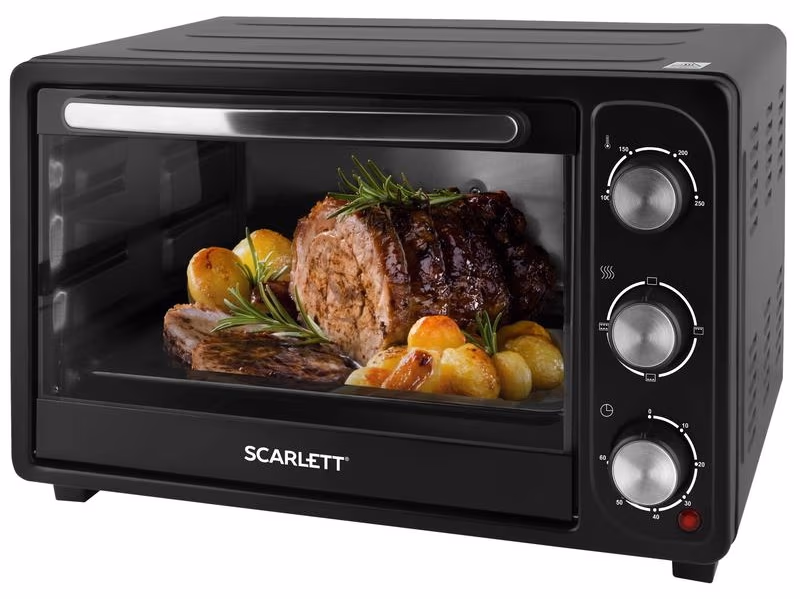 Электрическая печь Scarlett SC-EO93O20, 26 л, 1380 Вт, Черный