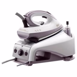 Утюг с парогенератором Delonghi WX1420, 2200 Вт, 850 мл, Белый/Фиолетовый 