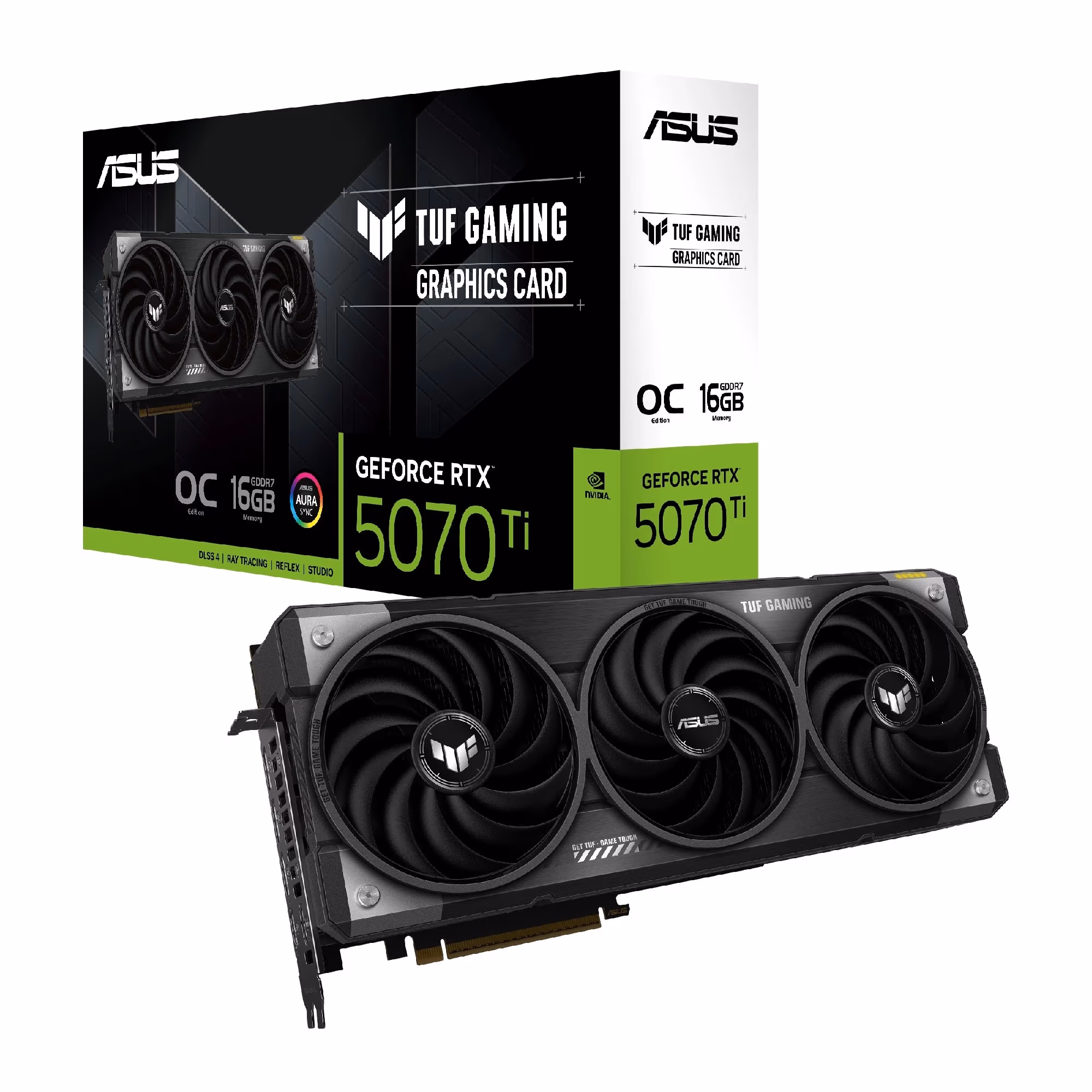 Видеокарта ASUS TUF Gaming GeForce RTX 5070 Ti OC Edition/ 16GB / GDDR7 / 256bit