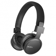 SVEN AP-B700MV, Bluetooth Headphones with microphone, Bluetooth v.5.0, battery up to 8 h, range up to 10 m, call acceptance, track switching control, Micro-USB, Black thumbnav 1