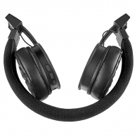 SVEN AP-B700MV, Bluetooth Headphones with microphone, Bluetooth v.5.0, battery up to 8 h, range up to 10 m, call acceptance, track switching control, Micro-USB, Black thumbnav 3