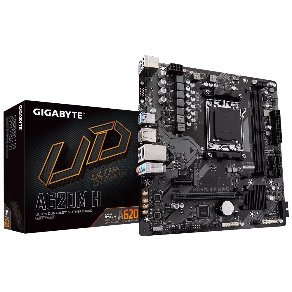 Placa de baza GIGABYTE A620M H / AM5 / A620 / DDR5 / mATX