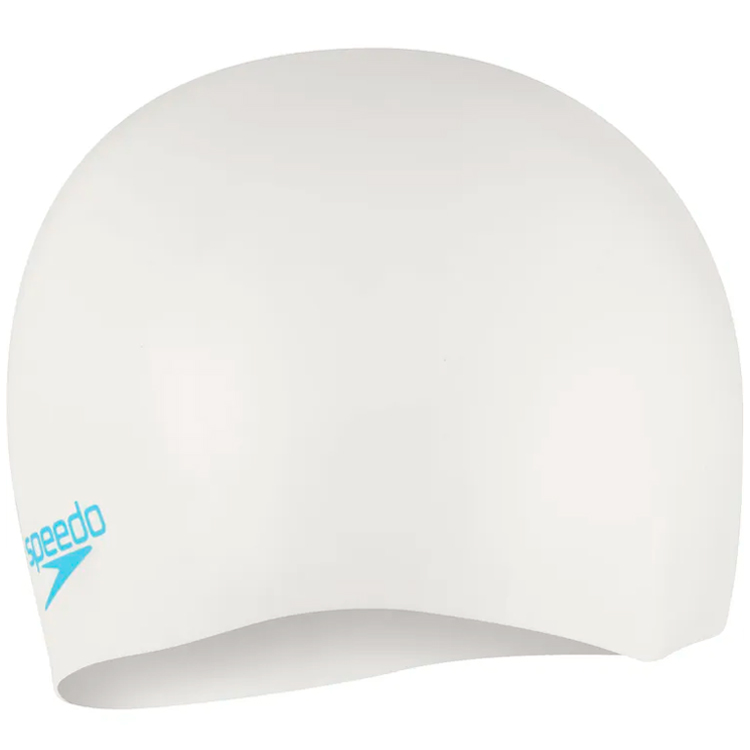 Шапочка для плавания Speedo PLAIN MOUD SILC CAP JF/JM/JU 8-7099017621 Белый/Синий photo 1