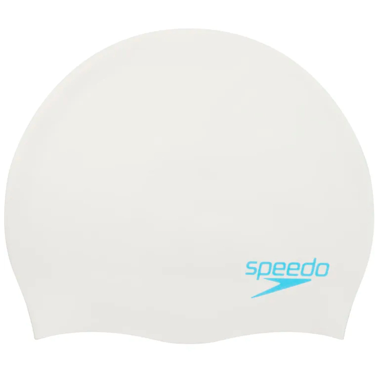 Шапочка для плавания Speedo PLAIN MOUD SILC CAP JF/JM/JU 8-7099017621 Белый/Синий photo 2
