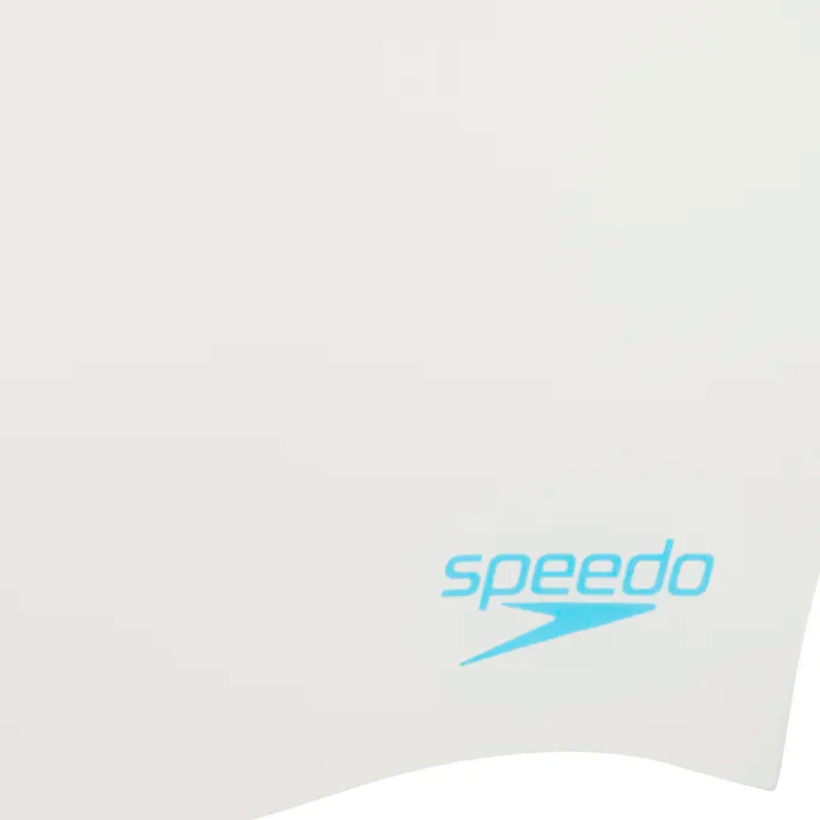Шапочка для плавания Speedo PLAIN MOUD SILC CAP JF/JM/JU 8-7099017621 Белый/Синий photo 3