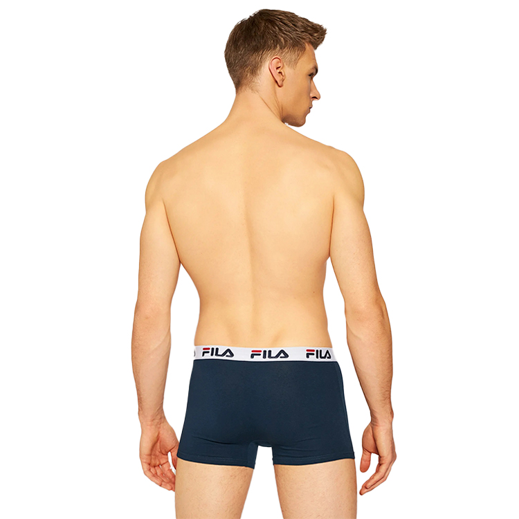 Boxeri Fila UW MAN BOXER 2 PACK ELASTIC WITH LOGO M Blue Barbati photo 3