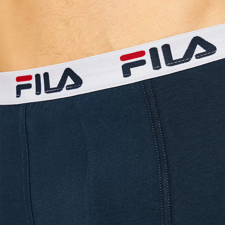 Boxeri Fila UW MAN BOXER 2 PACK ELASTIC WITH LOGO M Blue Barbati photo 4