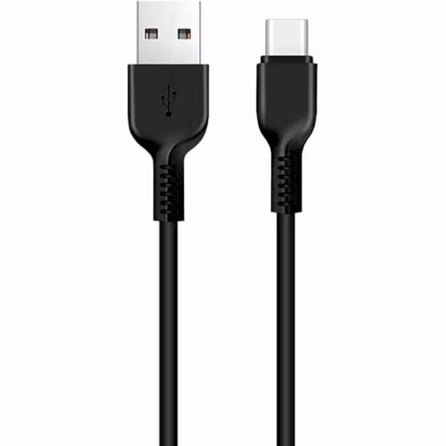 Cable  USB to USB-C  HOCO “X20 Flash”,  2m,  Black, up to 2.0A, Charching Data Cable, Outer material: PVC 