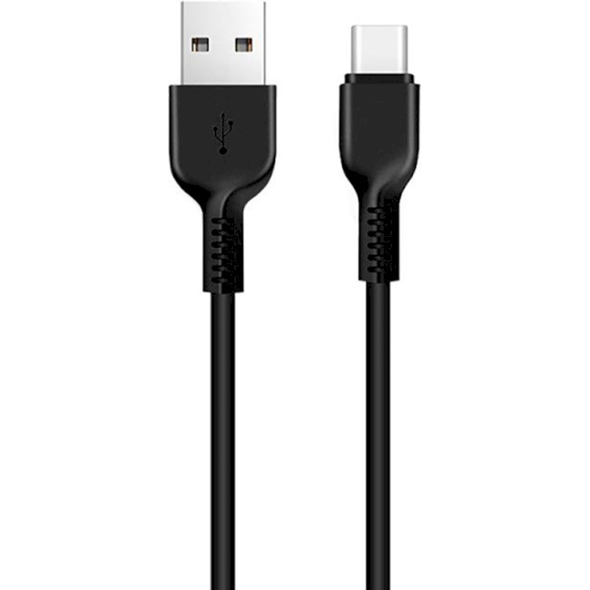 Cable  USB to USB-C  HOCO “X20 Flash”,  2m,  Black, up to 2.0A, Charching Data Cable, Outer material: PVC photo 1