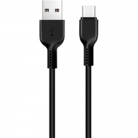 Cable  USB to USB-C  HOCO “X20 Flash”,  2m,  Black, up to 2.0A, Charching Data Cable, Outer material: PVC thumbnav 1