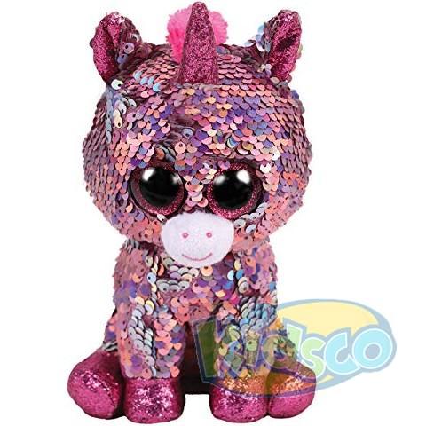 TY TY36436 Bb Flippables Sparkle - Pink Unicorn 24cm photo 1