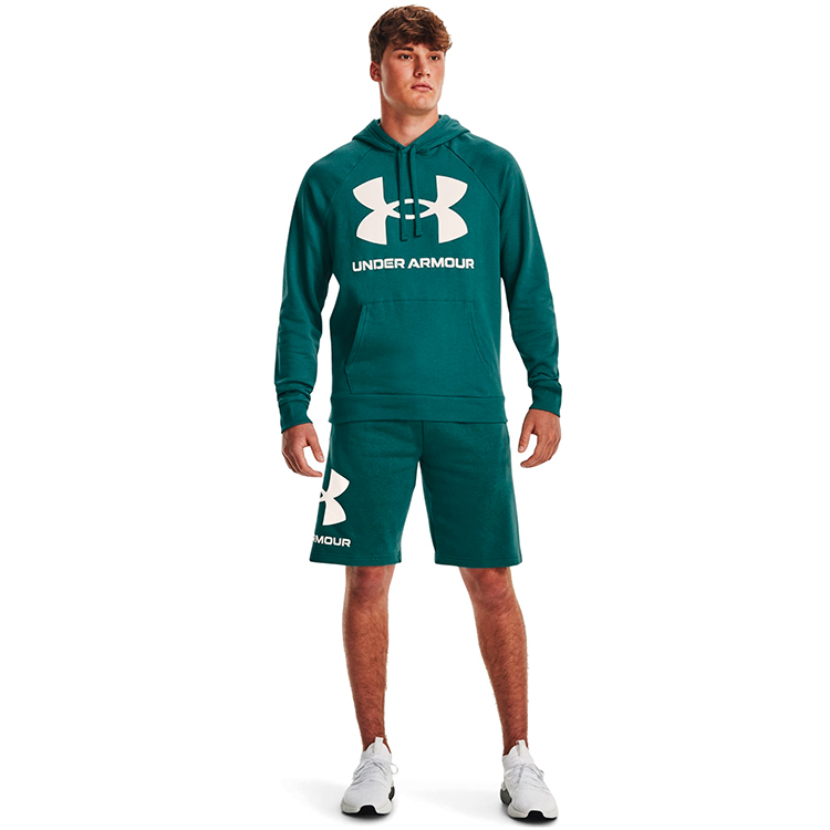 Hanorac pt bărbați Under Armour UA Rival Fleece Big Logo HD XXL Verde photo 3