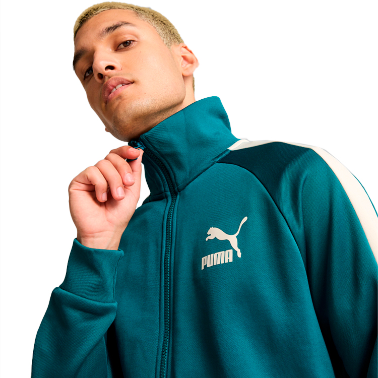 Мужская Толстовка Puma Iconic T7 Track Jacket PT XL Зеленый photo 4