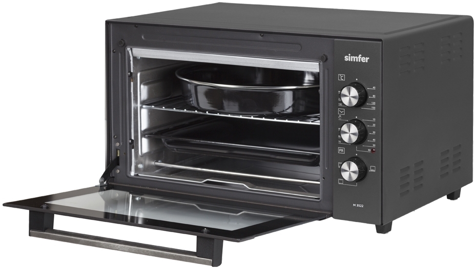 Cuptor electric Simfer M3522, 35 l, 1200 W, Negru photo 3