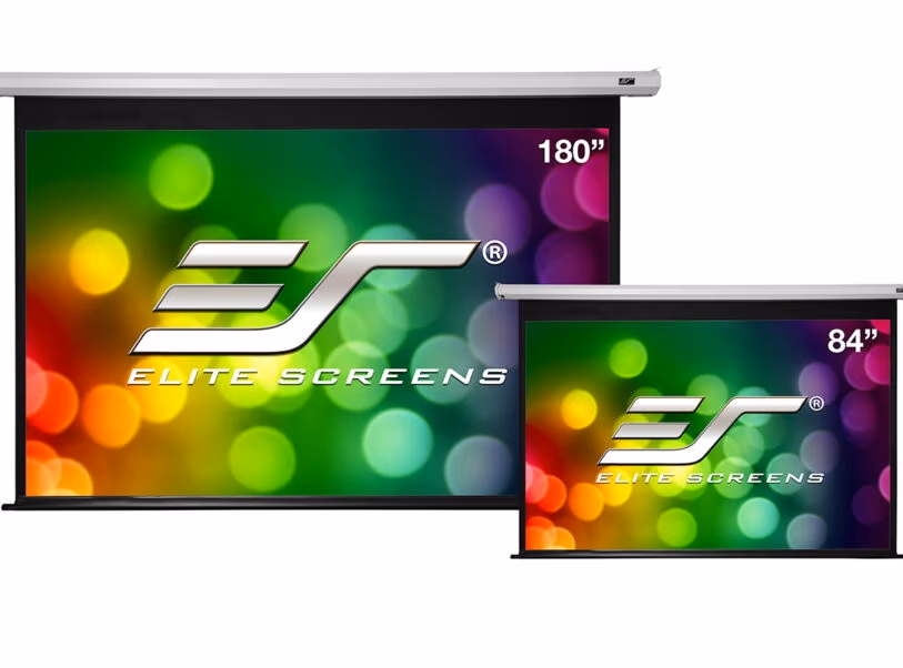 Elite Screens 128"(16:10) 275x173cm Spectrum Series Electric Screen with IR/Low Voltage 3-way wall box, White 