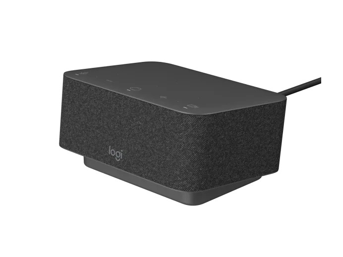 USB-C docking station multifunctionala cu meeting controls si boxe Logitech Logi Dock photo 2