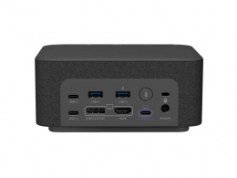 USB-C docking station multifunctionala cu meeting controls si boxe Logitech Logi Dock thumbnav 4
