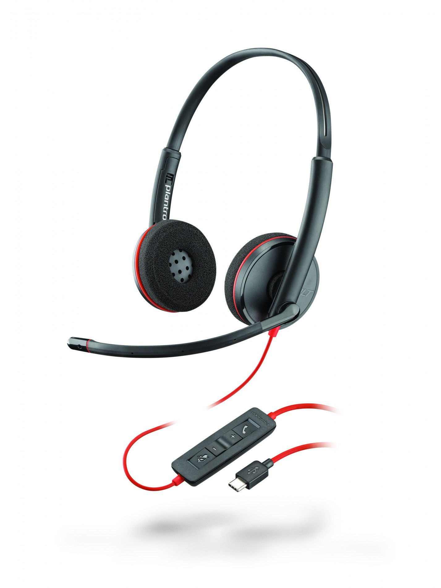 Наушнки Plantronics Blackwire C3220 / USB - C / Black photo 1