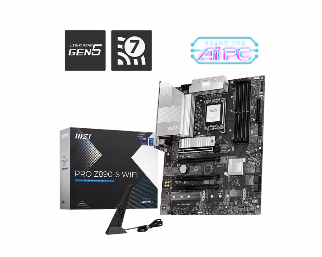Placa de baza MSI PRO Z890-S WIFI/ 1851/ Z890/ DDR5 / ATX