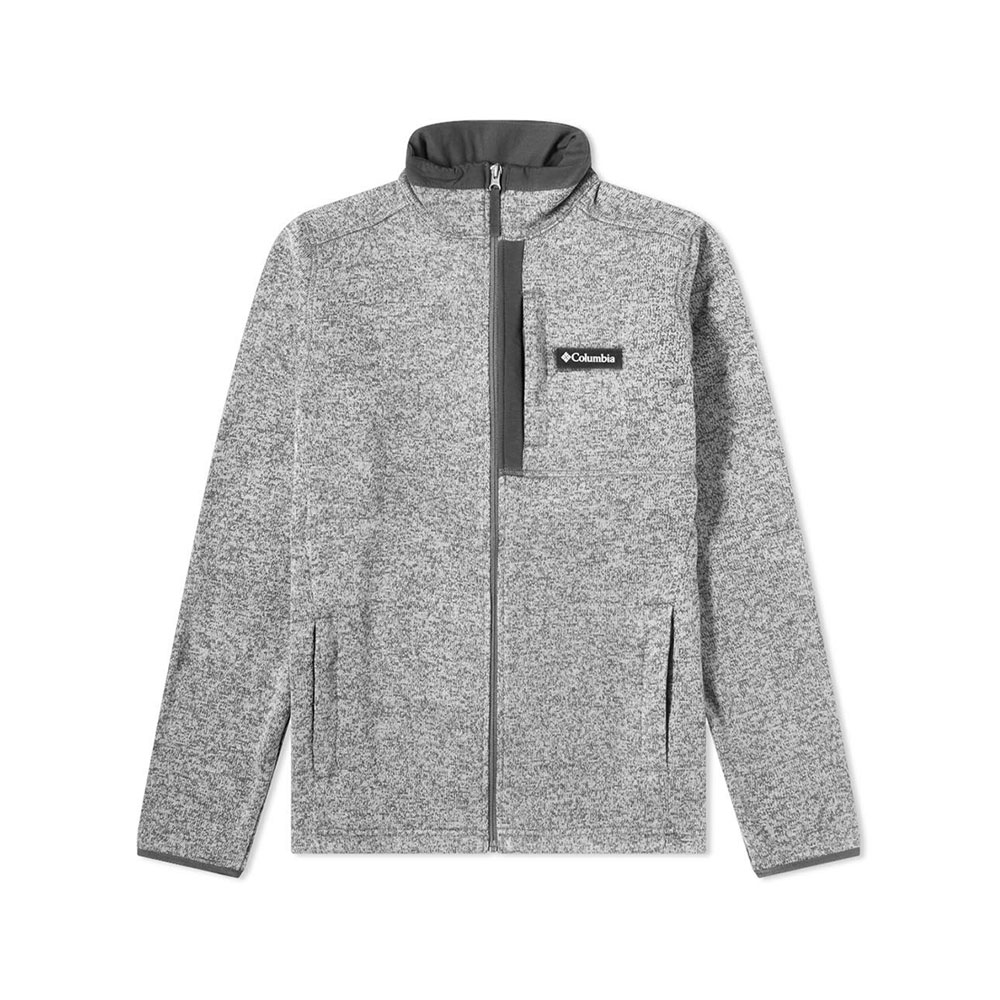 Hanorac pt bărbați Columbia Sweater Weather Full Zip S Gri photo 1
