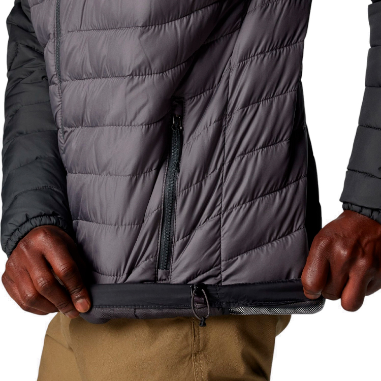 Geacă pt Barbati Columbia Powder Lite II Hooded Jacket XL Gri-nergu photo 4