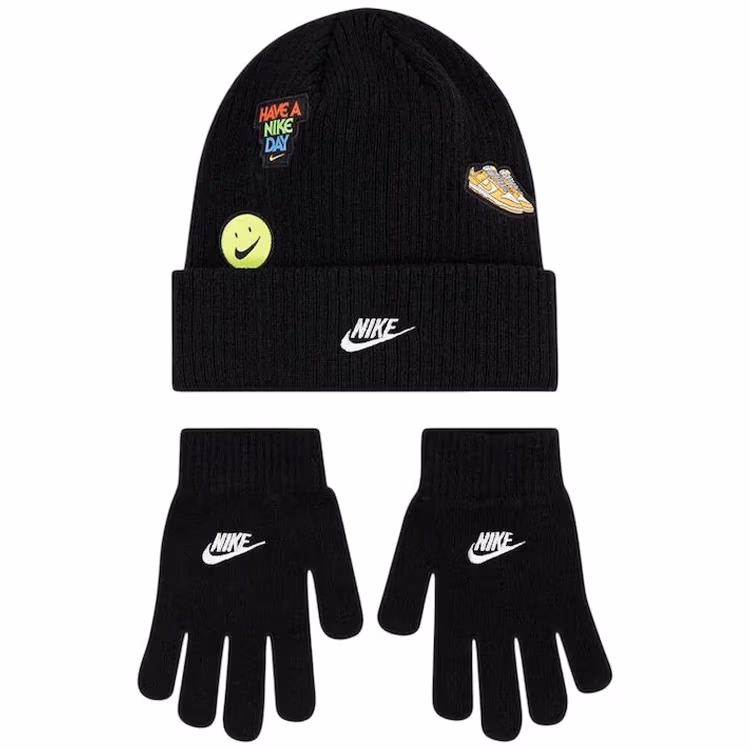Set Caciula + manusi Nike NAN PATCH PEAK BEANIE SET