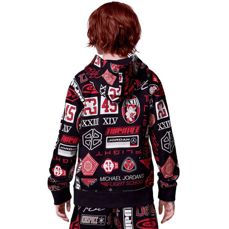 Толстовка Nike JDB MJ ESSENTIALS AOP PO / Мужской / S / Черный photo 3