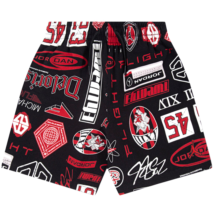 Sorti Nike JDB MJ ESSENTIALS FT AOP SHORT / Barbati / M / Negru photo 2