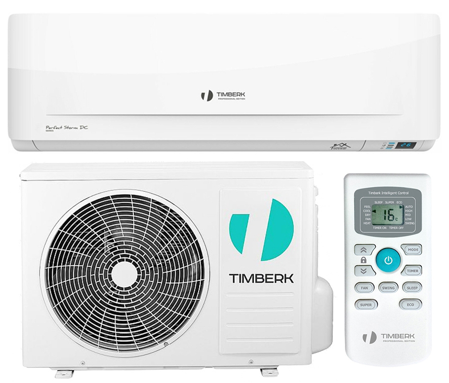 Кондиционер Timberk AC TIM 09HDN S23 9000 BTU / 25 м2 / Инверторный / R410а / A photo 1 Кондиционер Timberk AC TIM 09HDN S23 9000 BTU / 25 м2 / Инверторный / R410а / A photo 1