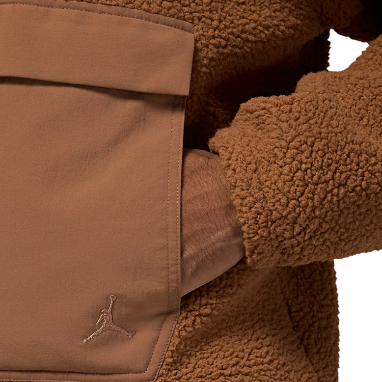 Мужская Толстовка Nike M J FLIGHT SHERPA TOP XS Коричневый photo 5