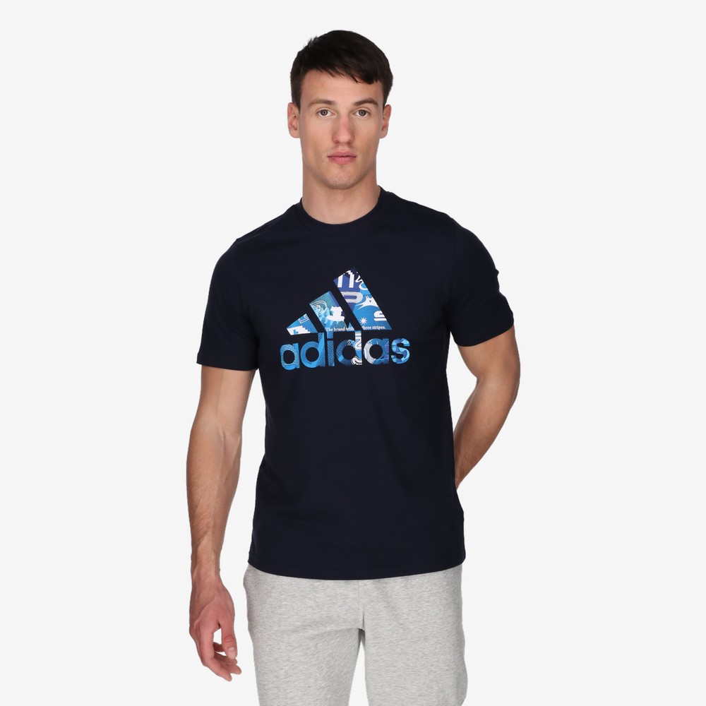 Футболка мужская Adidas M MULT BOS G T S Синий photo 3