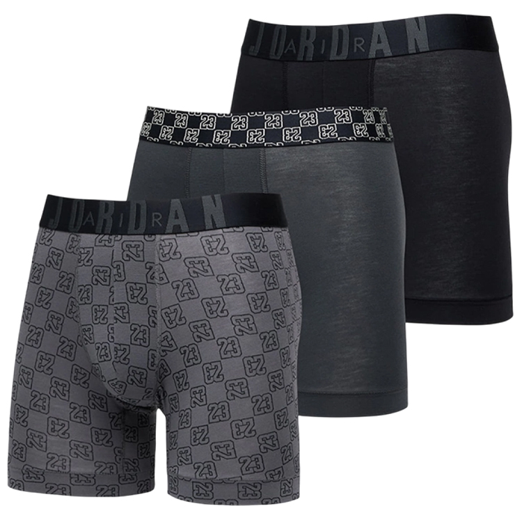 Трусы мужские боксер Nike MONOGRAM 3PK BOXER B S Серый Мужской photo 5