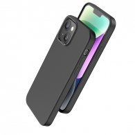 Case  HOCO Pure series for Apple iPhone 14 Plus / 14 Max, Black, Liquid silicone material, Skin-friendly feel, Outdoor-grade shock-proof, Anti-drop, Anti-fingerprint thumbnav 1