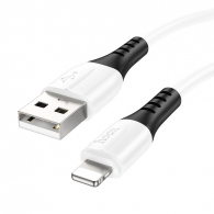 Cablu USB la Lightning HOCO X82 / 1m / Silicone / up to 2.4A / White thumbnav 1