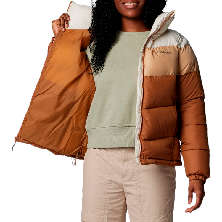 Scurta Columbia Puffect II Colorblock Jacket XS Maro Femei photo 5