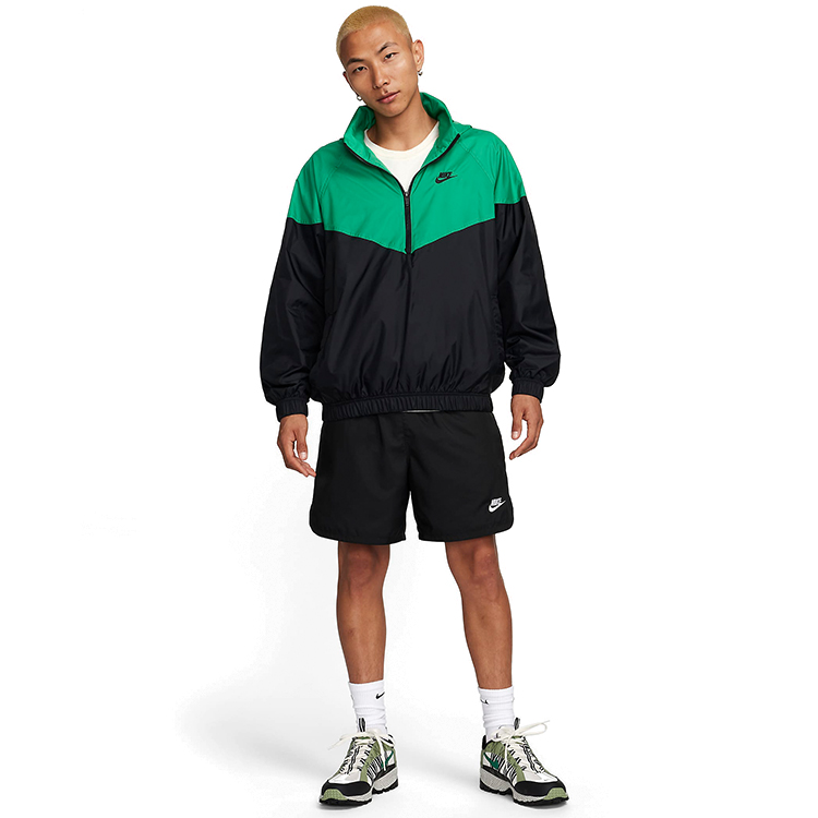 Jachetă Nike M NK WR ANORAK JKT M Negru-verde pentru bărbați  photo 3
