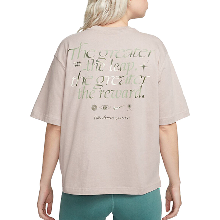 Футболка Nike W NSW TEE OC 3 SS BOXY XL Бежевый Женский photo 2