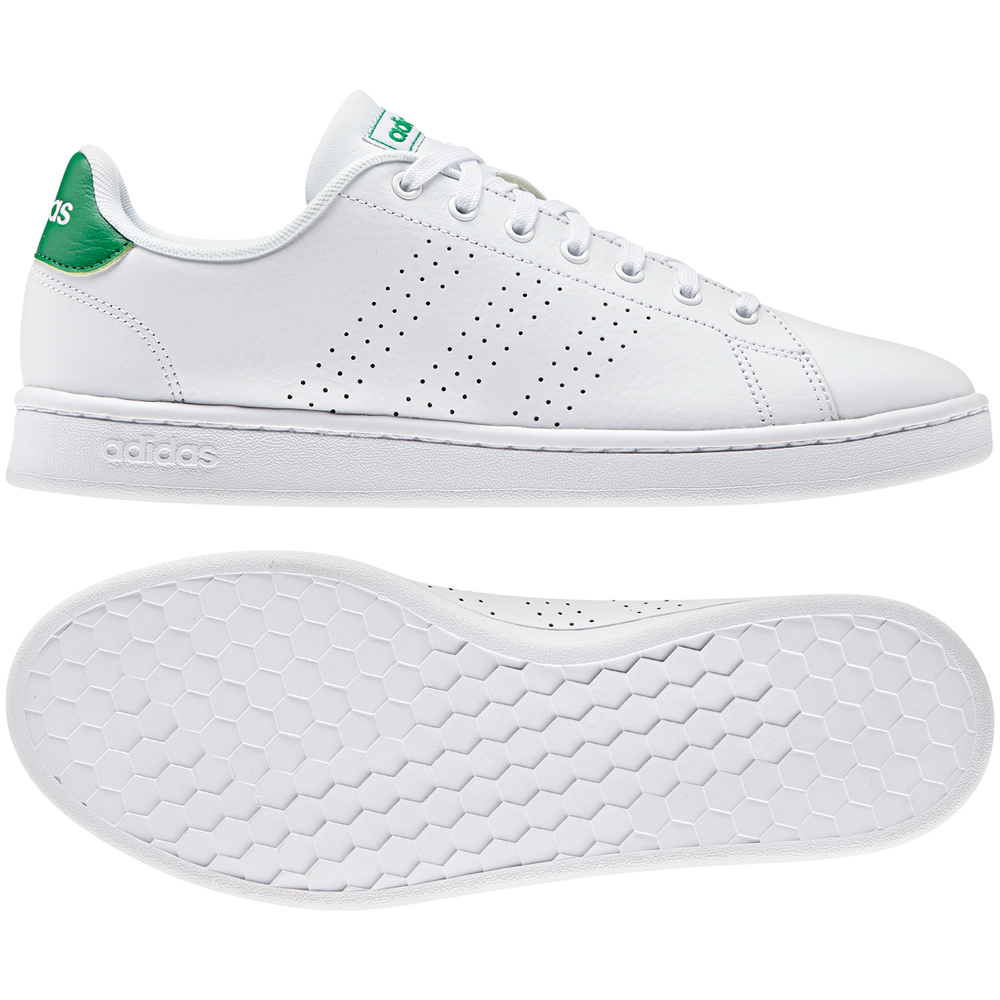 Кроссовки Adidas ADVANTAGE / Мужской / 46.5 / Белый/Зеленый photo 3