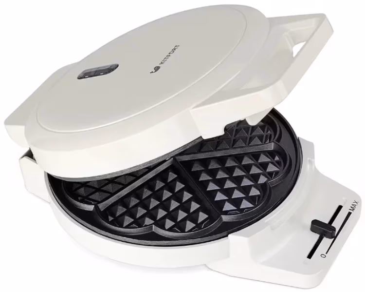 Waffle fier Kitfort KT 1624, 1000 W, Alb 