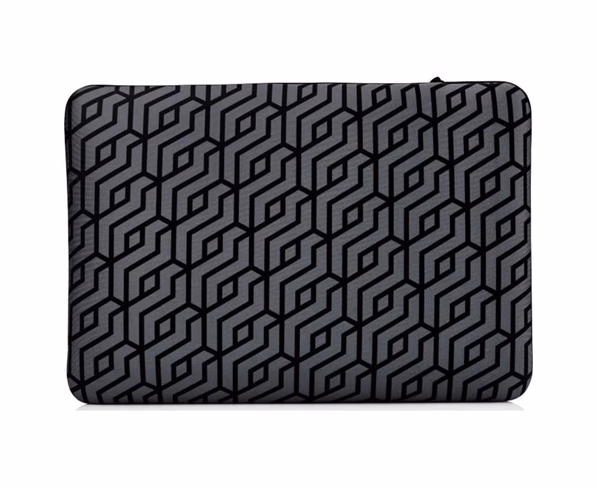 15.6" NB Bag - HP Chroma Geo, Durable Neoprene Reversible Sleeve, zipper-less, (Black/Silver). 