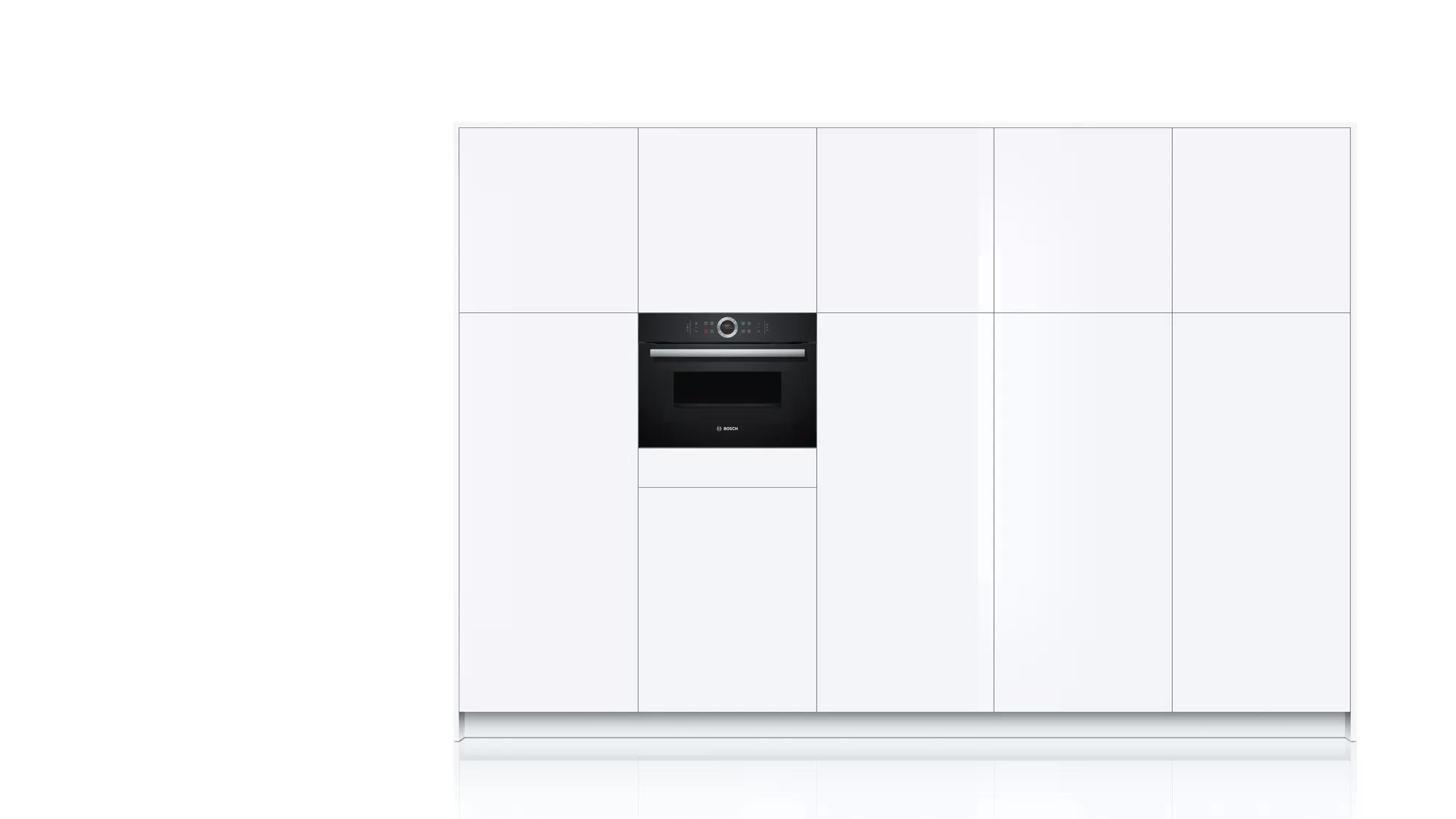 Cuptor electric cu microunde incorp. Bosch CMG633BB1 / 45 l. / / Negru photo 3