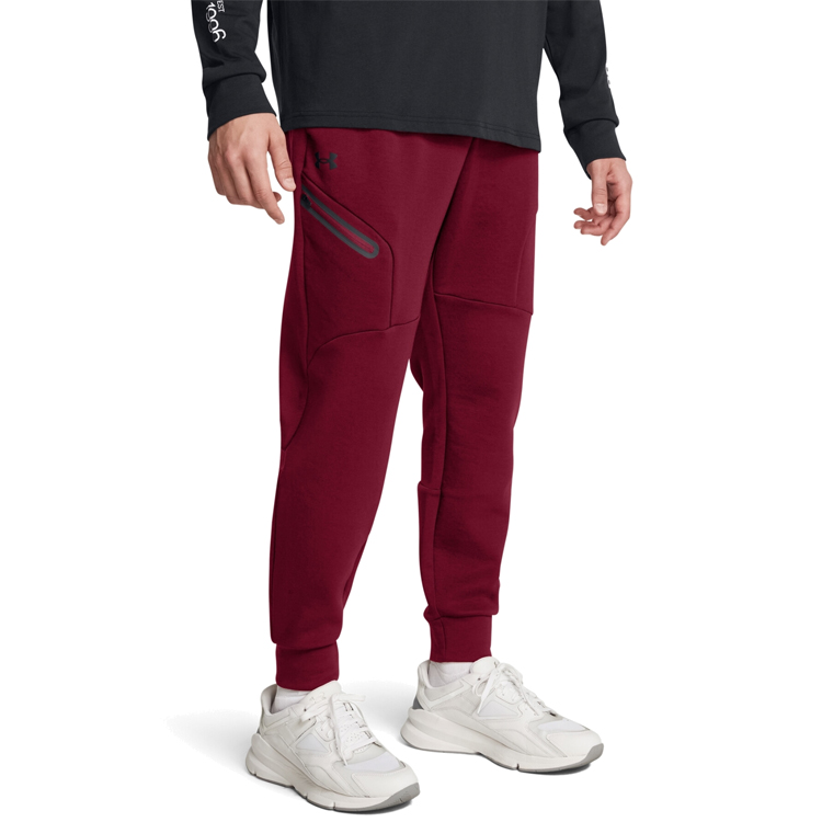Pantaloni Under Armour UA Unstoppable Flc Jgr EU MT Bordo Barbati photo 3
