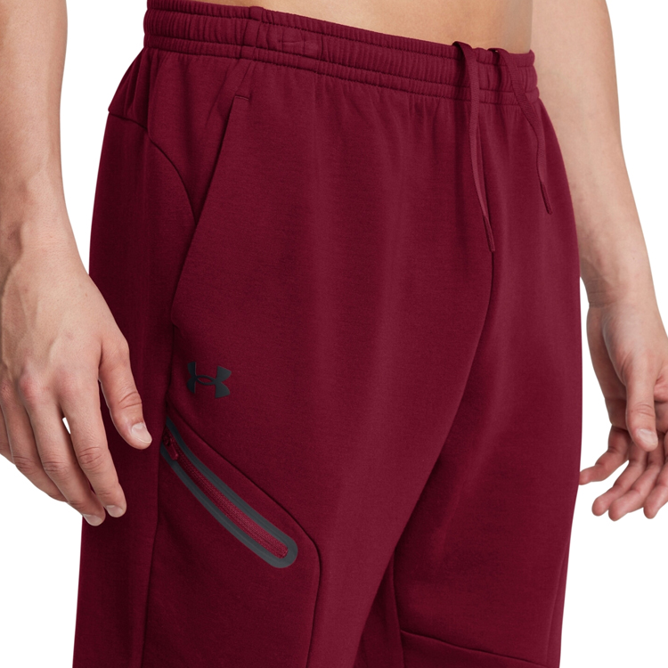 Pantaloni Under Armour UA Unstoppable Flc Jgr EU MT Bordo Barbati photo 5