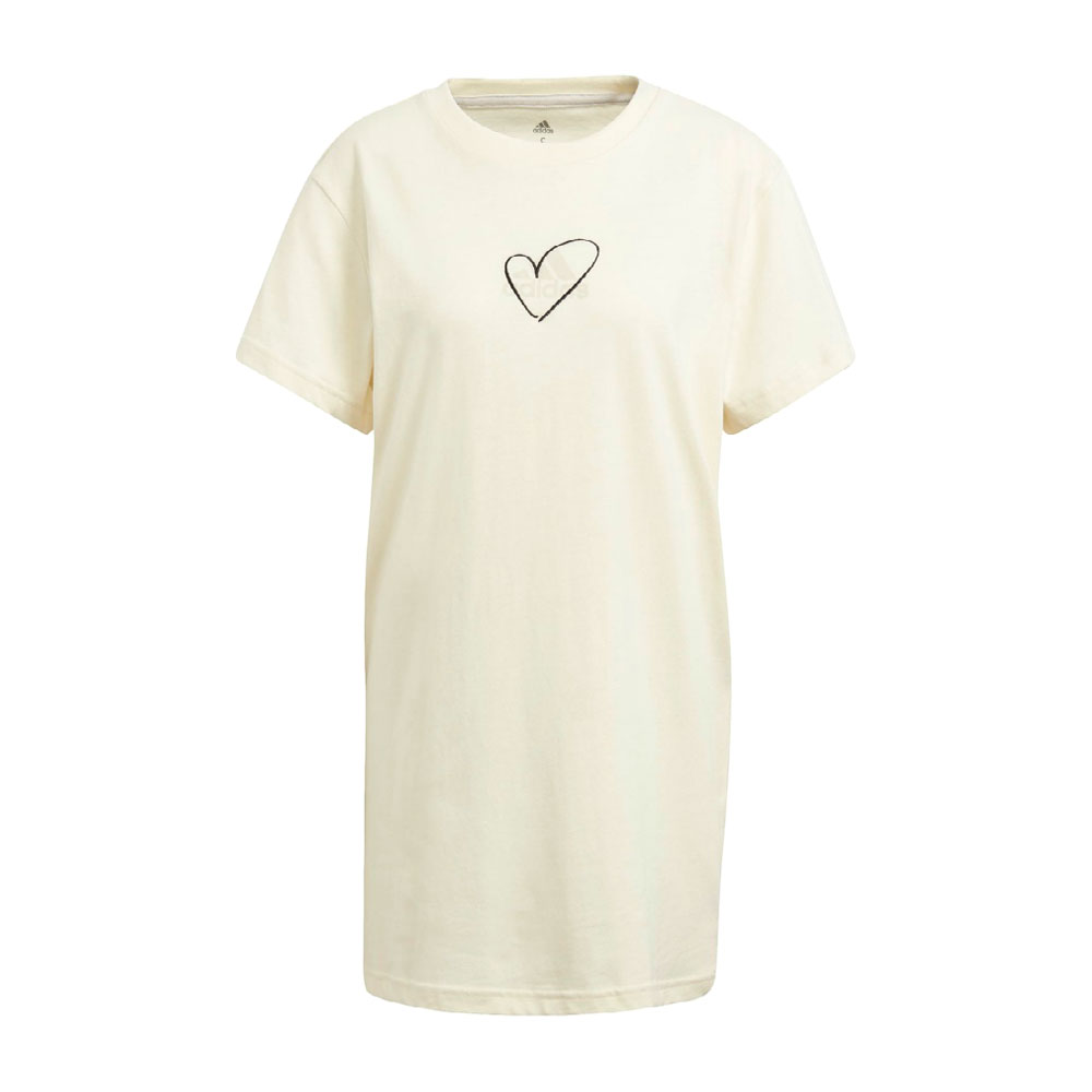 Платье Adidas Logo Tee Dress 2XS Бежевый Женский photo 1 Платье Adidas Logo Tee Dress 2XS Бежевый Женский photo 1