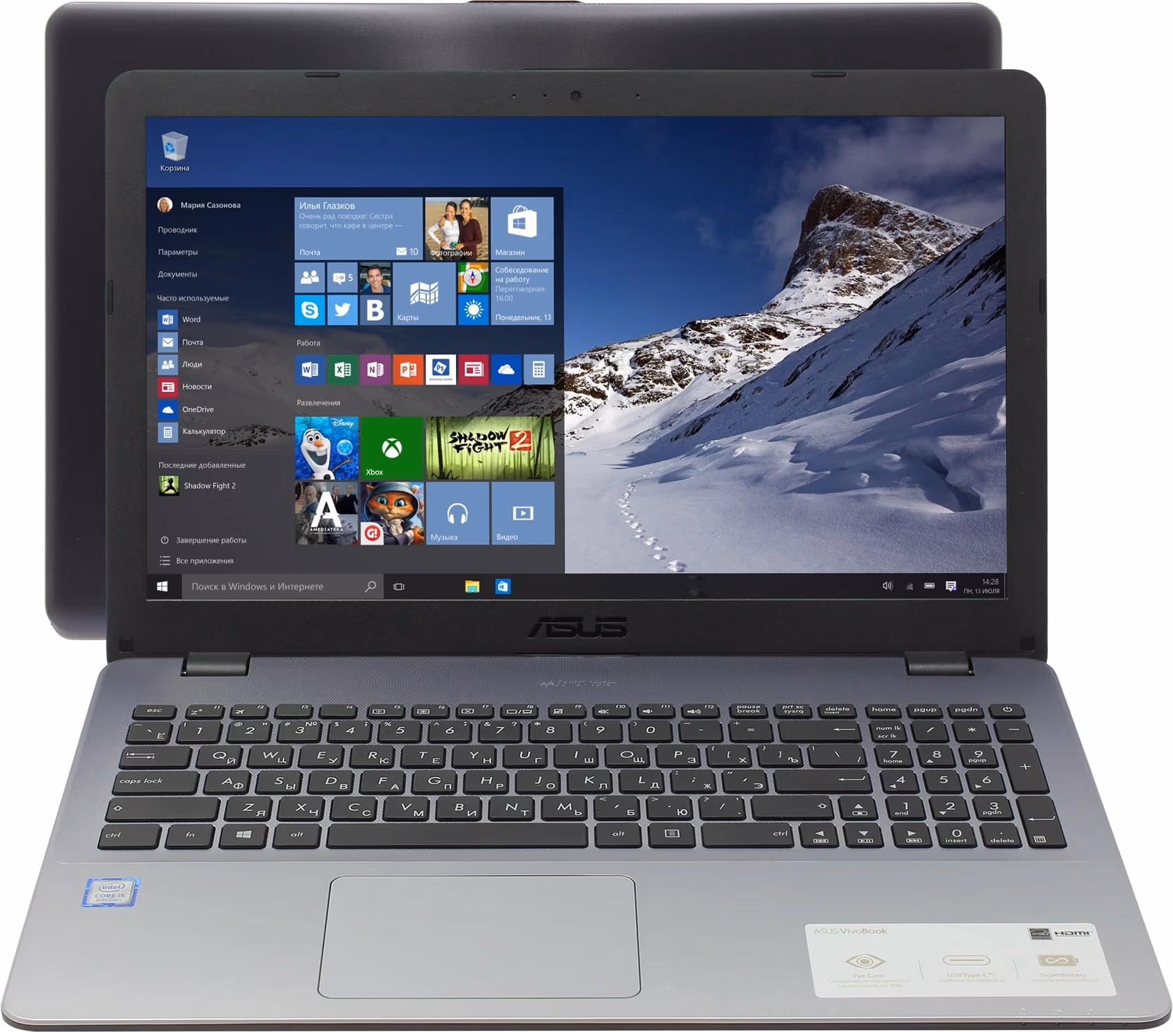 Laptop Asus X542UA-DM525 FHD/i7/8/256SSD, Core i7, 8 GB GB, EndlessOS, Gri