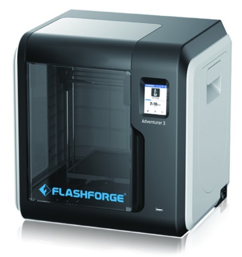 Gembird 3D Printer Flashforge Adventurer3, FFF, Single extruder, Fully-Closed Design & Auto-Temperature Control System, Build size: up to 150 x 150 x 150 mm, Connection Internet/USB stick/ WIFI, Filament: ABS/ PLA spool, 1.75mm photo 1